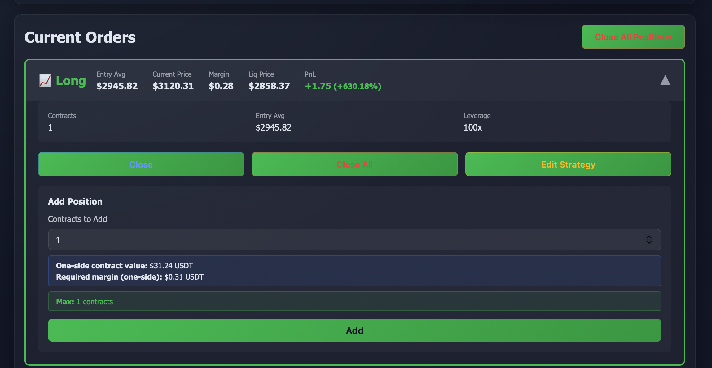 ETH Auto Trading System Screenshot 3